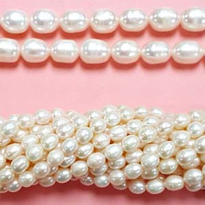 FRESHWATER PEARL RICE 6.5-7MM WHITE